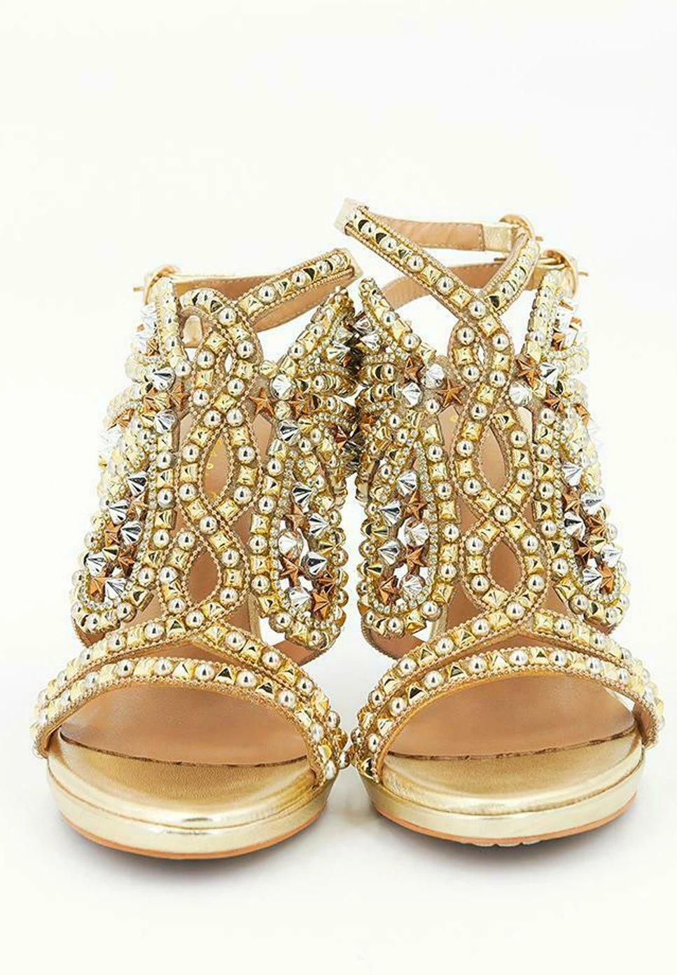 Alma En Pena Burano - Sandalen Met Hoge Hak - Gold 6 Alma En Pena Burano - Sandalen Met Hoge Hak - Gold - Afbeelding 4