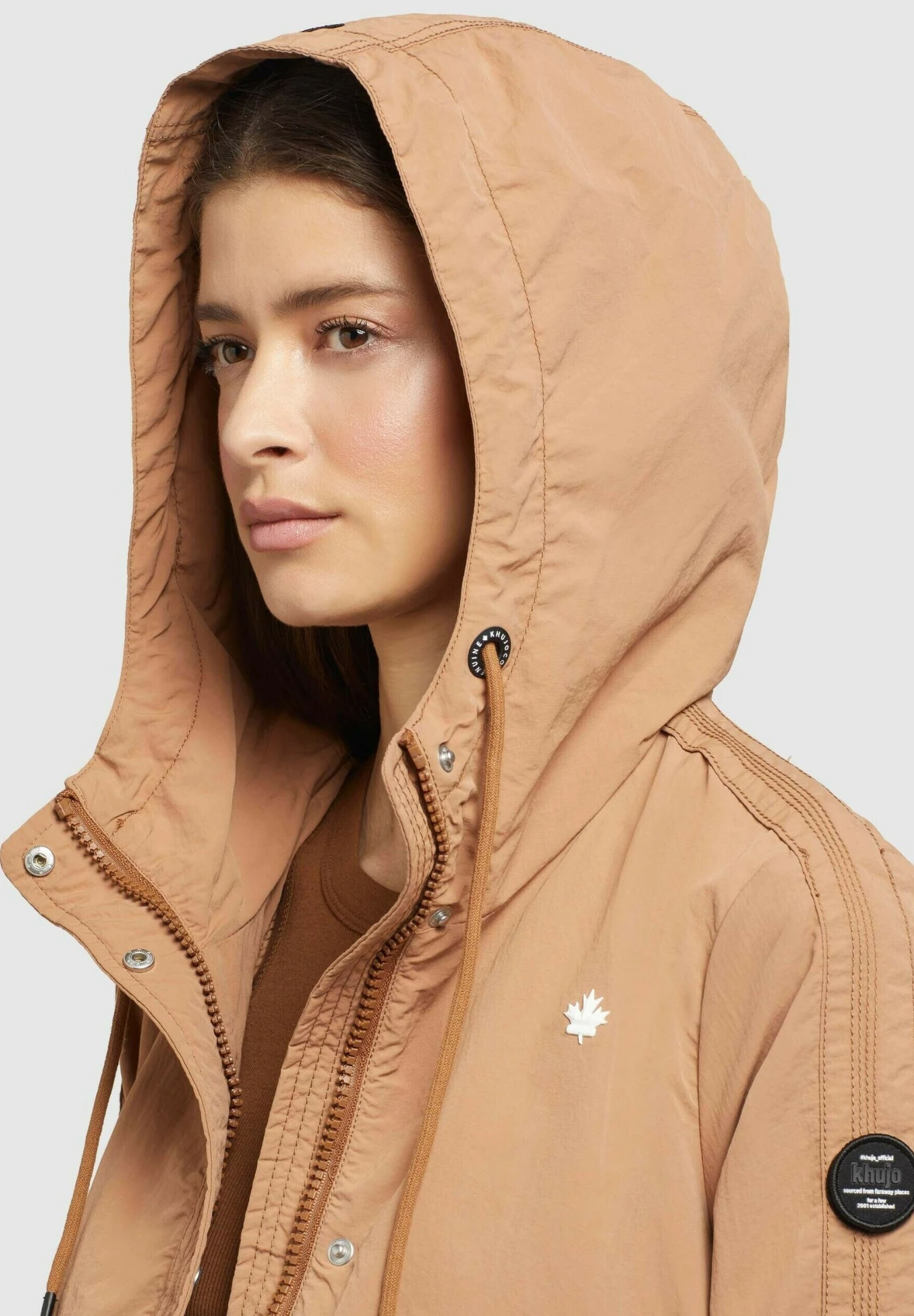 Khujo Zahira3 - Lichte Jas - Toffee 6 Khujo Zahira3 - Lichte Jas - Toffee - Afbeelding 4