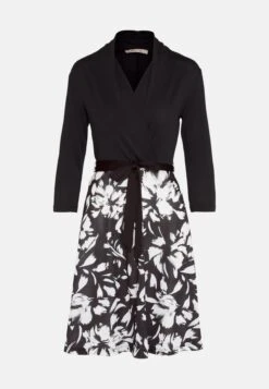 Anna Field Jerseyjurk - Black/White -Dameskleding dbc57471fde445fe8345ef22d822f1a4