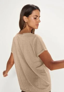 Mos Mosh Kay Tee - T-Shirt Basic - Gold -Dameskleding de9532f1c79845749d31cd33d95af152