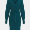 Anna Field Wrap V Ausschnitt Mini Strickkleid Mit Gürtel - Etui-Jurk - Deep Teal -Dameskleding e8c1bdc054594d3a8e48661b797e174b