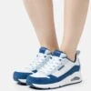 Uno - Sneakers Laag - Blue/White -Dameskleding e8e72e3c57314f739fad4b0d6fb77a9d