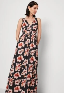 Anna Field Maxi-Jurk - Black/Pink/Multicoloured -Dameskleding f02dcc59f4d24d54a8081ca50633f54c