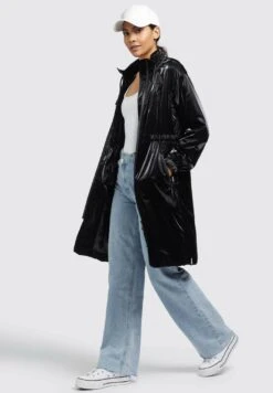 Khujo Marthe - Regenjas - Schwarz -Dameskleding f155c0cb451f417fb36a11da06e440be