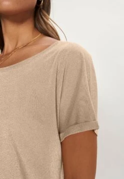 Mos Mosh Kay Tee - T-Shirt Basic - Gold -Dameskleding f17c78270f854f128528074fdcbf0a3c