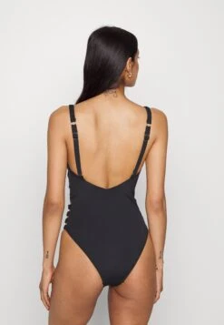 Seafolly Collective Gathered Strap One Piece - Badpak - Black -Dameskleding f6ce77ed3eca4b5380dddf49784c3e4a