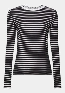 ESPRIT Muschelkante Am Ausschnitt - Longsleeve - Black -Dameskleding fa88b8a317f442b197e55058f33ae2e5