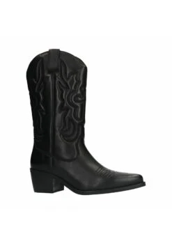 Cowboy-/Bikerlaarzen - Schwarz -Dameskleding fac461bd99c4468ca16f1f1e8e582933